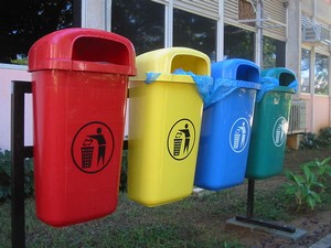 poubelles de recyclage